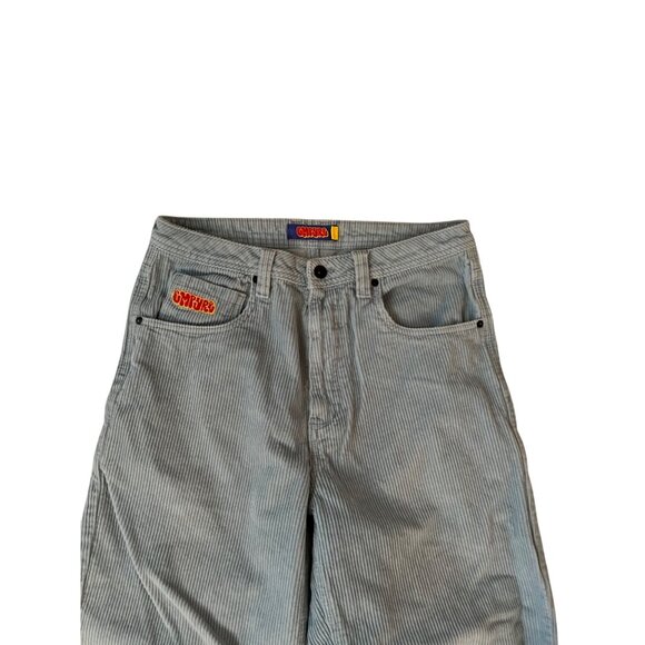 Empyre Blue Corduroy Pants Men's Size 30 Baggy Streetwear Y2K - Picture 2 of 8